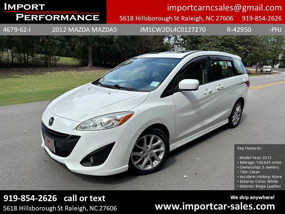 2012 Mazda Mazda5 Grand Touring — Minivan — 104,645 mi — Raleigh, NC
