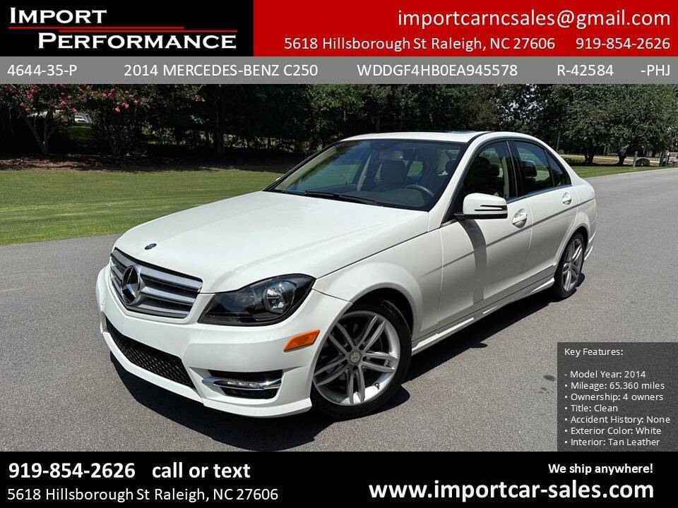 2014 Mercedes-Benz C-Class C 250 — Sedan — 65,360 mi — Raleigh, NC