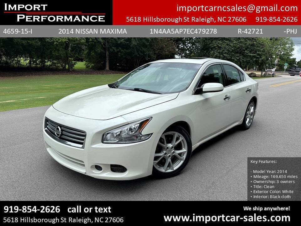 2014 Nissan Maxima S — Sedan — 169,607 mi — Raleigh, NC