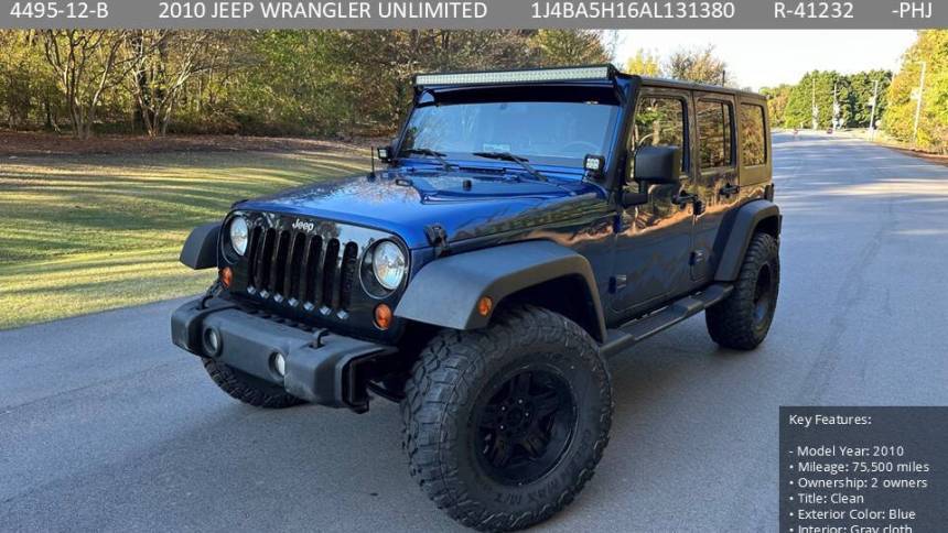 2010 Jeep Wrangler Sahara — SUV — 75,500 mi — Raleigh, NC