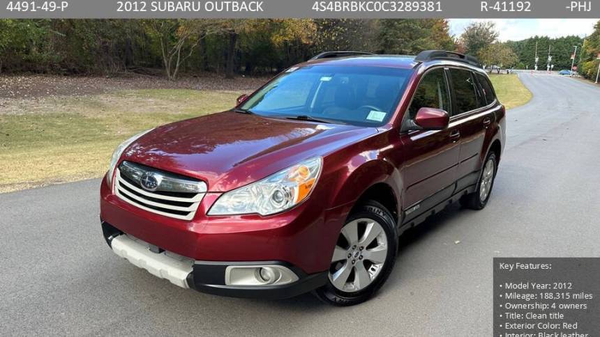 2012 Subaru Outback 2.5i Limited — SUV — 188,600 mi — Raleigh, NC