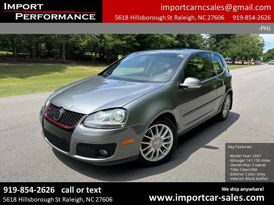 2007 Volkswagen Golf GTI Base — Hatchback — 146,425 mi — Raleigh, NC