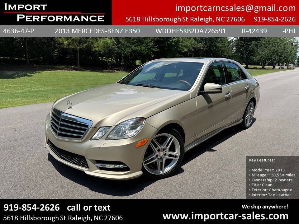 2013 Mercedes-Benz E-Class E 350 — Sedan — 150,550 mi — Raleigh, NC