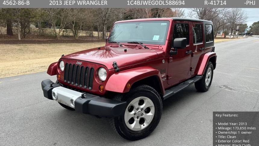 2013 Jeep Wrangler Sahara — SUV — 173,850 mi — Raleigh, NC
