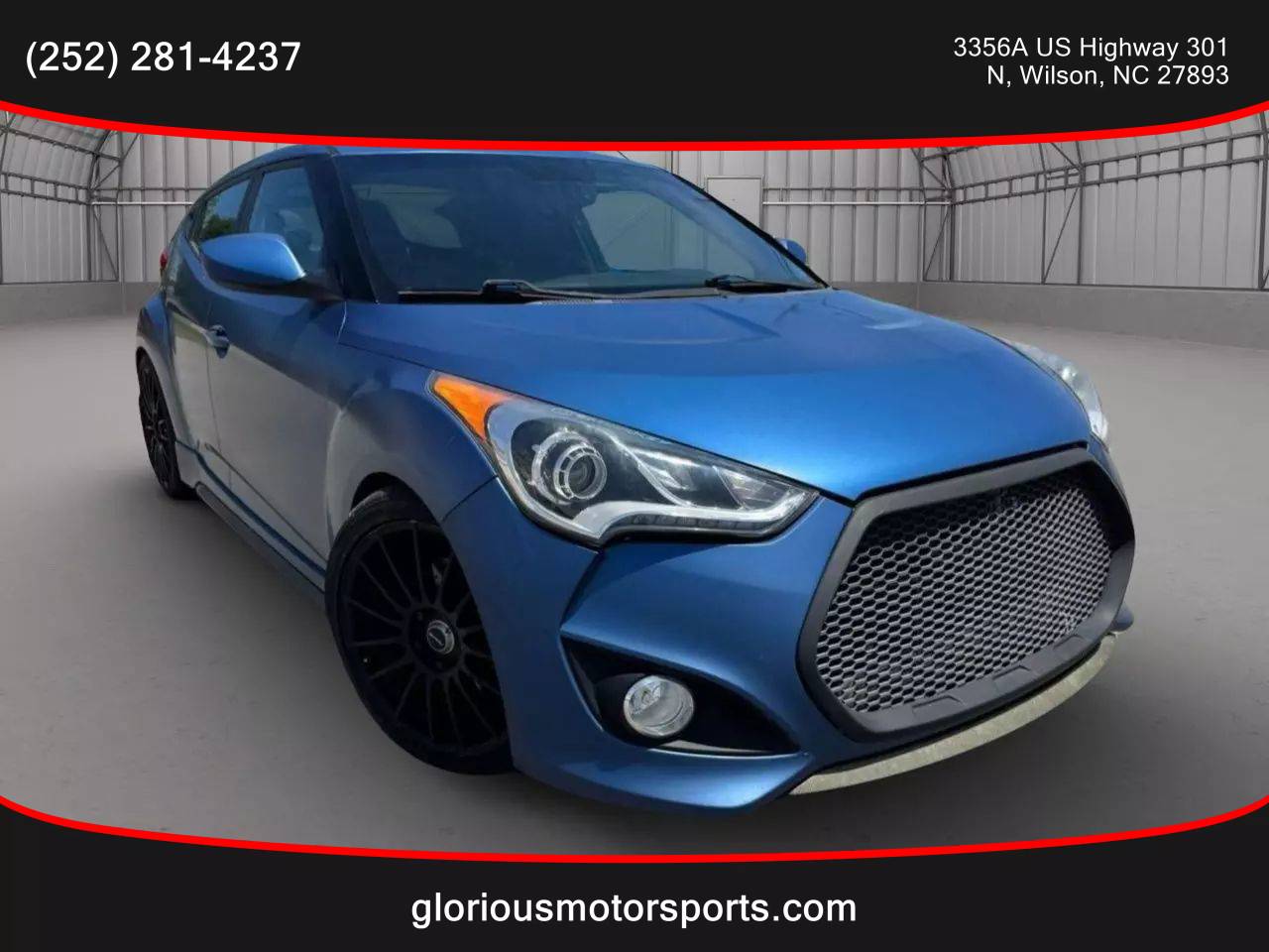2016 Hyundai Veloster Turbo Rally Edition — Hatchback — 75,379 mi — Wilson, NC