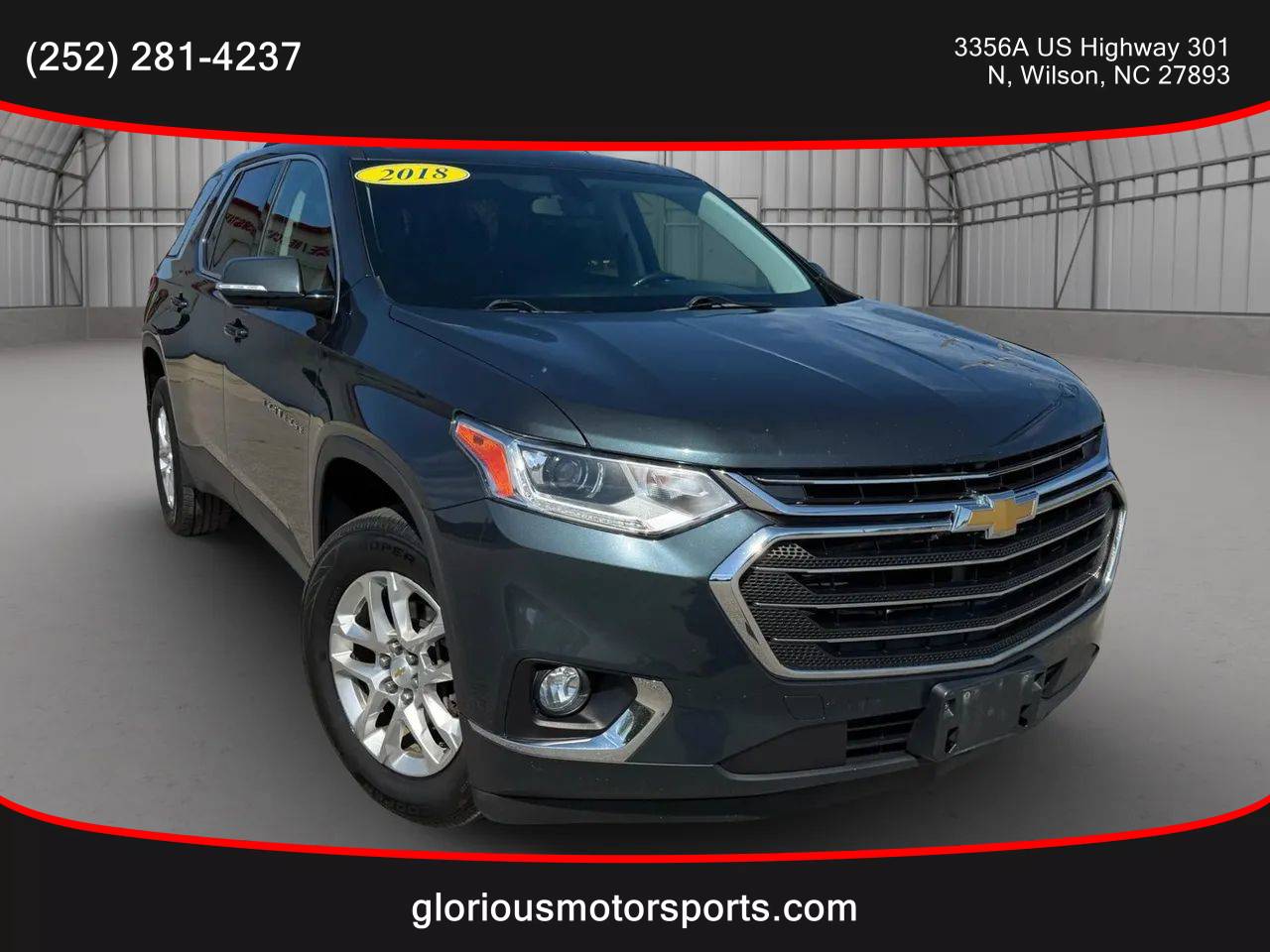 2018 Chevrolet Traverse LT Cloth — SUV — 143,543 mi — Wilson, NC
