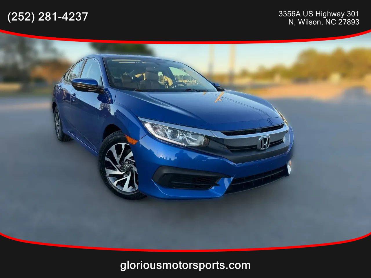 2016 Honda Civic LX — Sedan — 58,538 mi — Wilson, NC