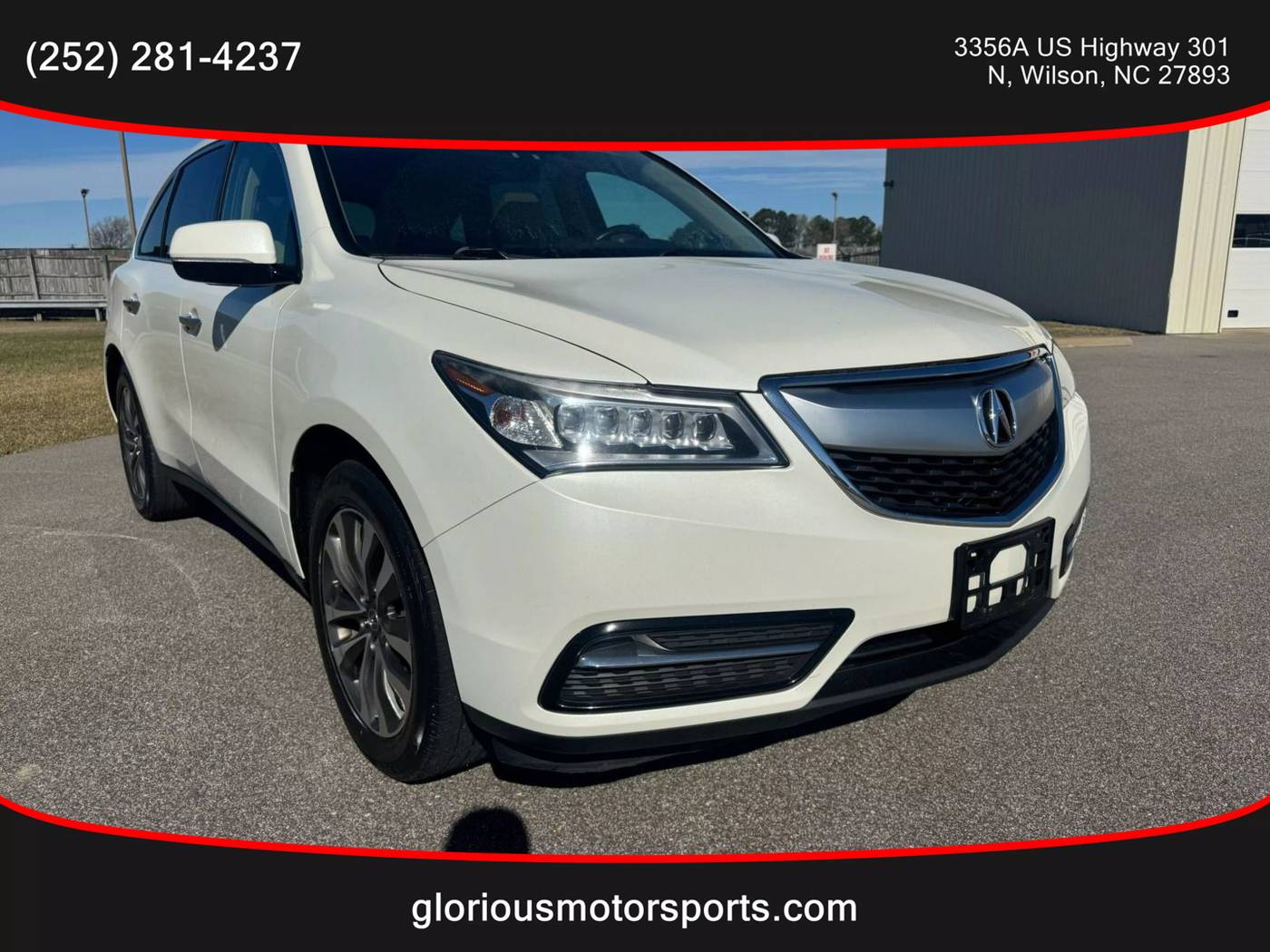 2016 Acura MDX Technology Package — SUV — 126,050 mi — Wilson, NC