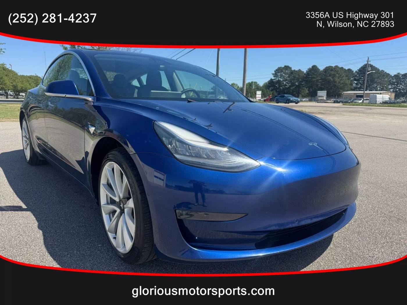 2020 Tesla Model 3 Long Range — Sedan — 66,122 mi — Wilson, NC