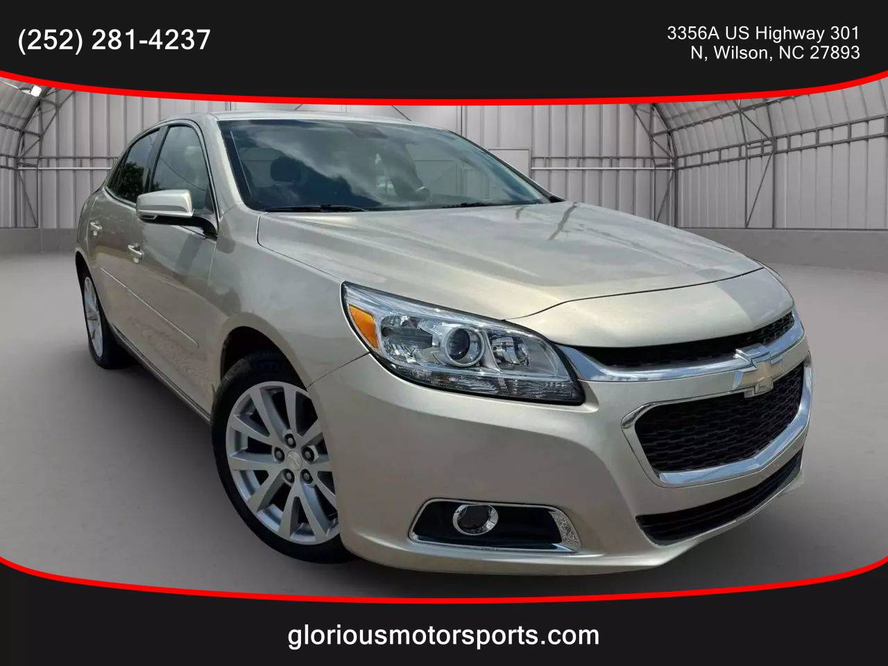 2015 Chevrolet Malibu LT — Sedan — 100,923 mi — Wilson, NC