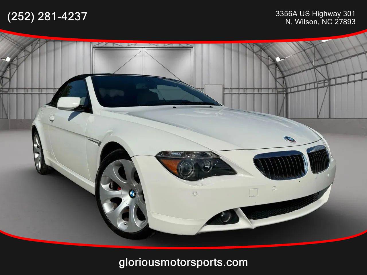 2006 BMW 6 Series 650i — Convertible — 76,560 mi — Wilson, NC