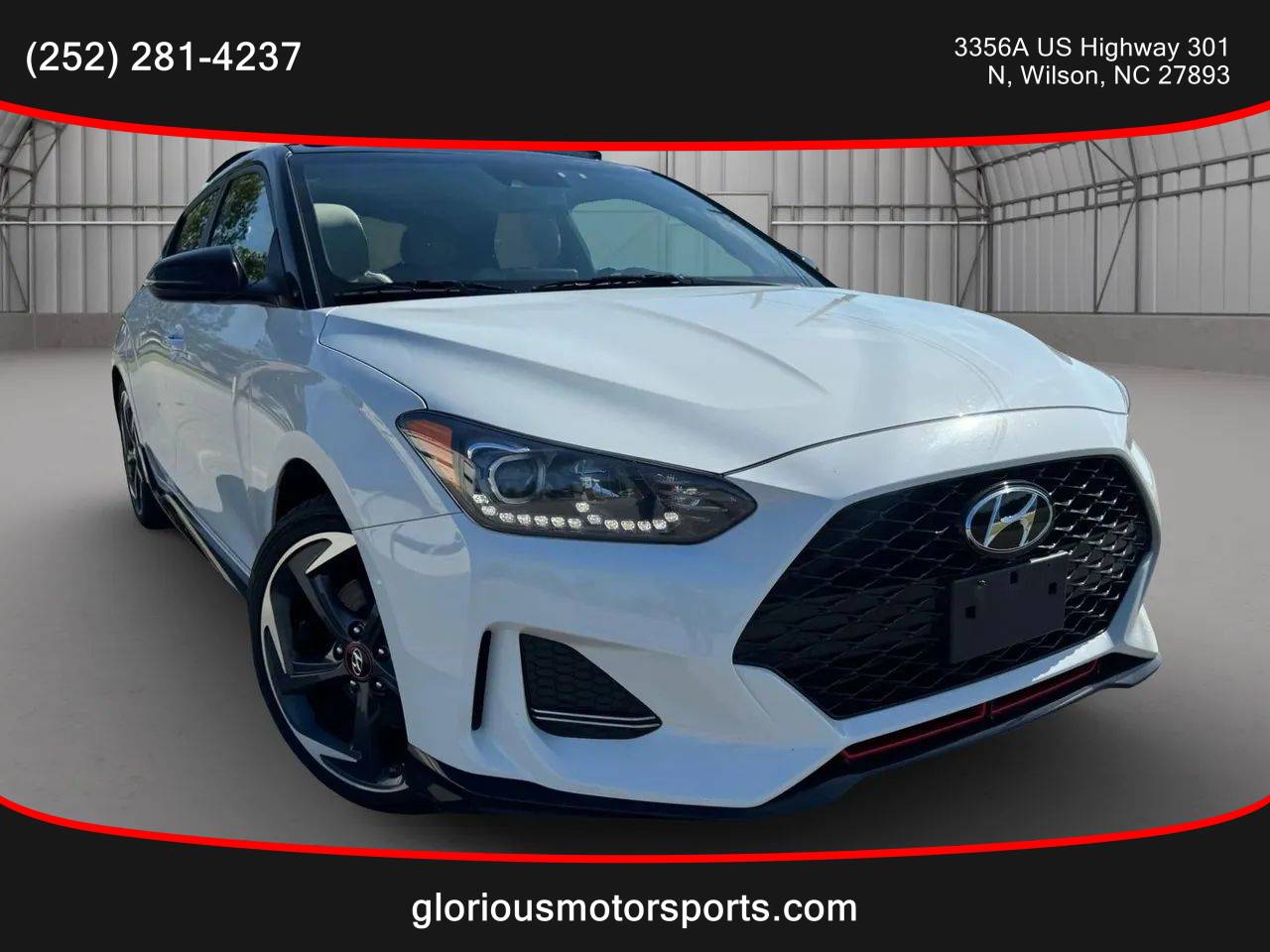 2020 Hyundai Veloster Turbo Ultimate — Hatchback — 93,824 mi — Wilson, NC