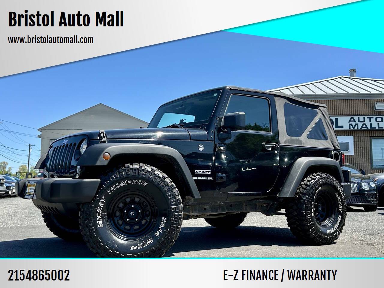 2017 Jeep Wrangler Sport — SUV — 104,744 mi — Levittown, PA