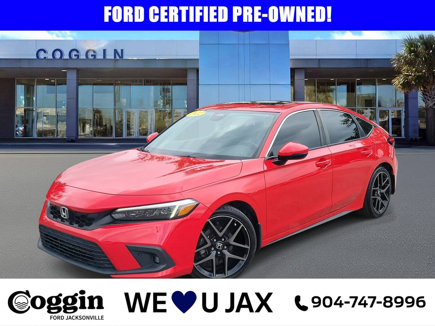 2022 Honda Civic Sport Touring — Hatchback — 100,489 mi — Jacksonville, FL