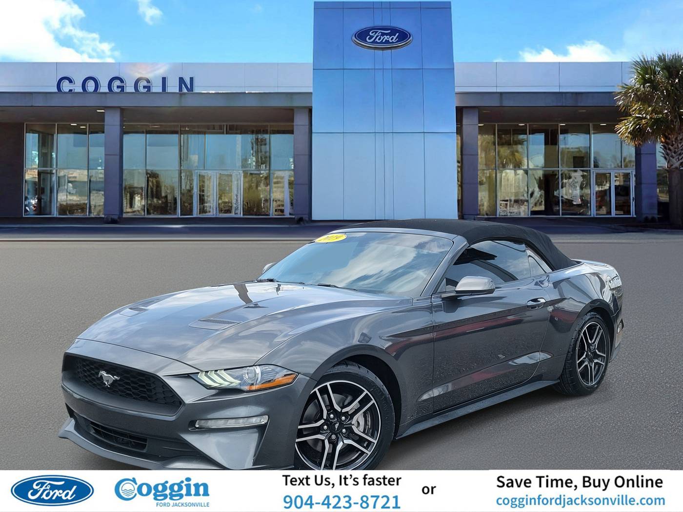 2019 Ford Mustang EcoBoost — Convertible — 68,374 mi — Jacksonville, FL