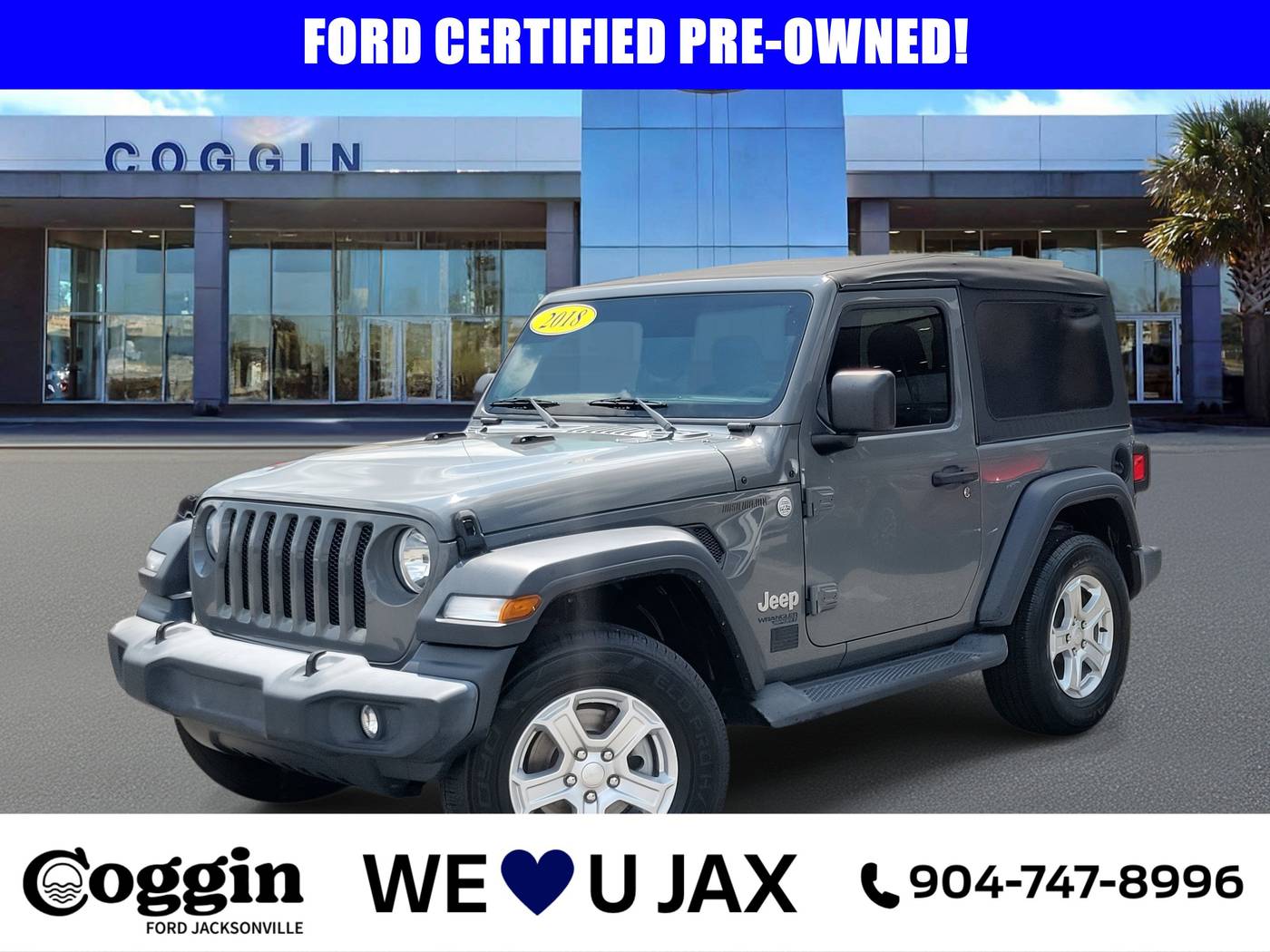 2018 Jeep Wrangler Sport S — SUV — 66,728 mi — Jacksonville, FL