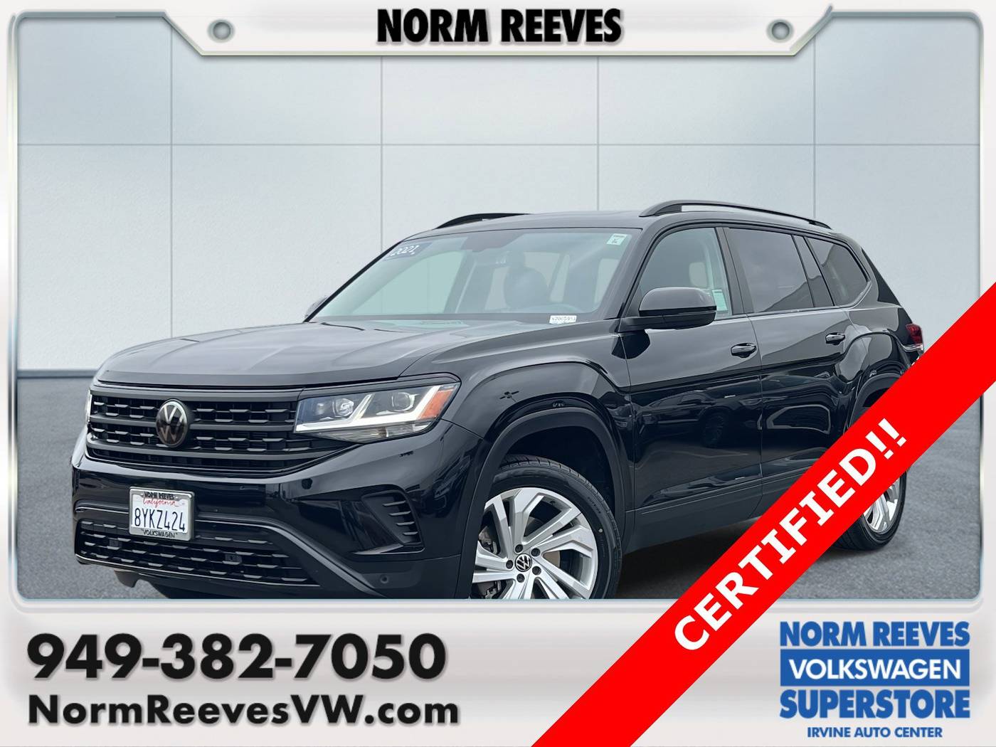 2021 Volkswagen Atlas SE with Technology — SUV — 38,286 mi — Irvine, CA