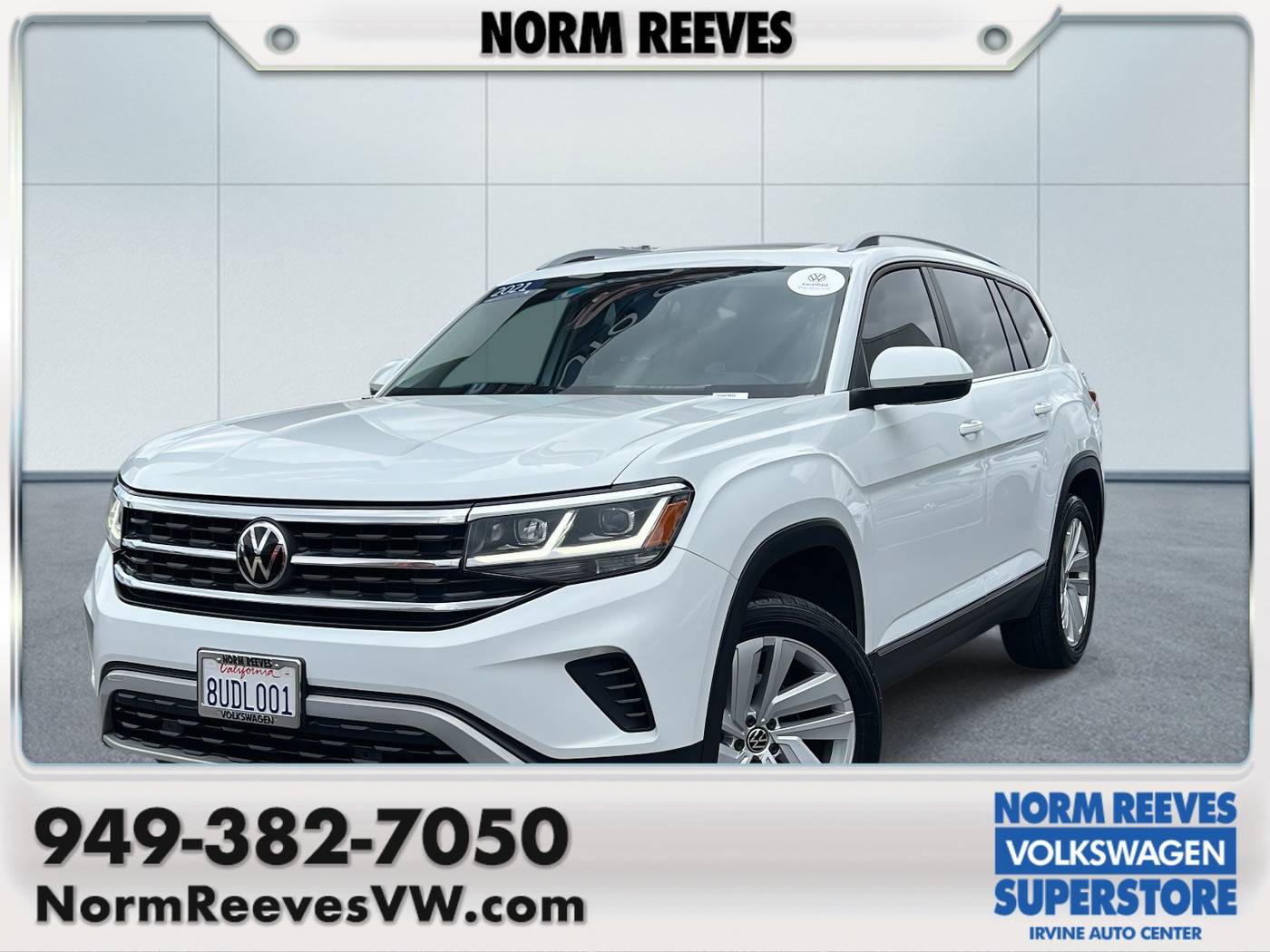 2021 Volkswagen Atlas SEL — SUV — 58,900 mi — Irvine, CA