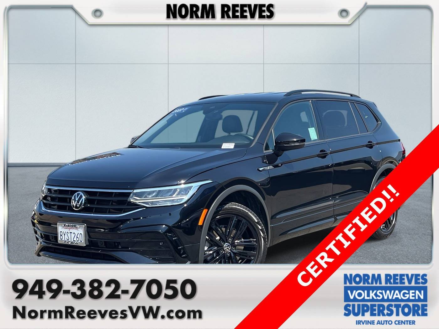 2022 Volkswagen Tiguan SE R-Line Black — SUV — 39,876 mi — Irvine, CA