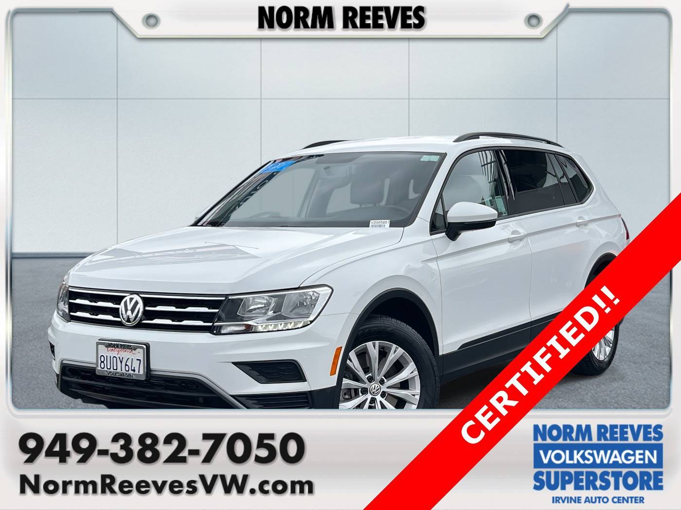 2020 Volkswagen Tiguan S — SUV — 40,767 mi — Irvine, CA