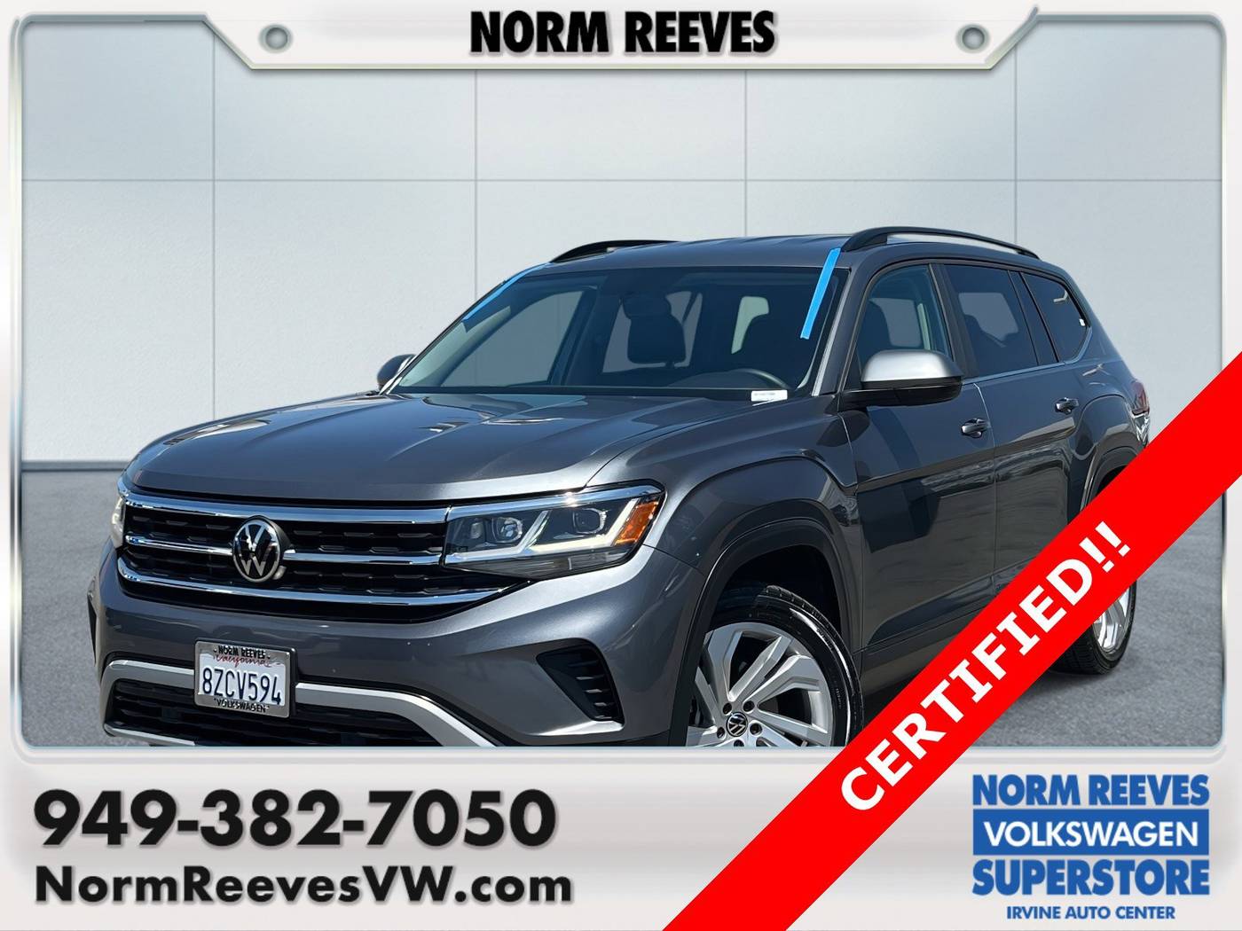2021 Volkswagen Atlas SE with Technology — SUV — 31,978 mi — Irvine, CA