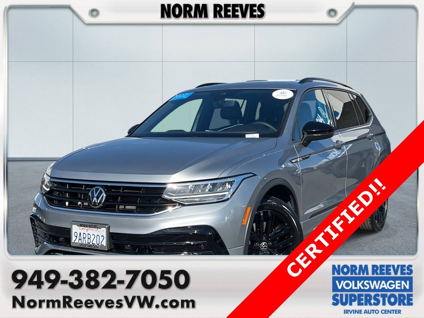 2022 Volkswagen Tiguan SE R-Line Black — SUV — 36,625 mi — Irvine, CA