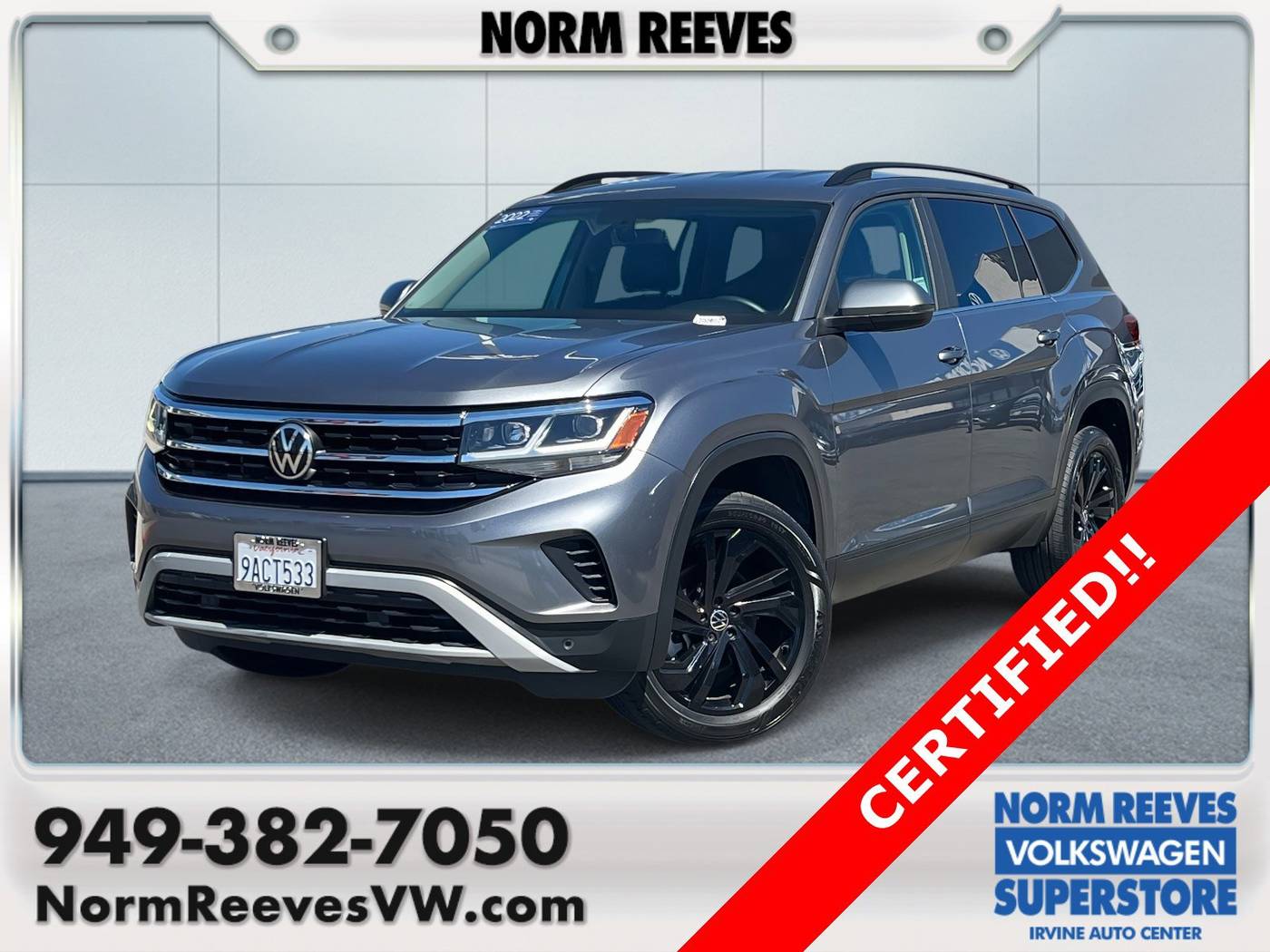 2022 Volkswagen Atlas SE with Technology — SUV — 42,708 mi — Irvine, CA