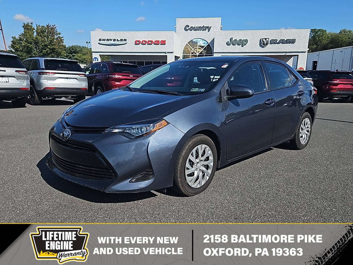 2019 Toyota Corolla L — Sedan — 62,991 mi — Oxford, PA