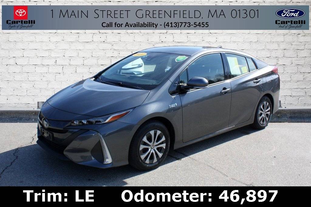 2020 Toyota Prius Prime LE — Hatchback — 46,897 mi — Greenfield, MA