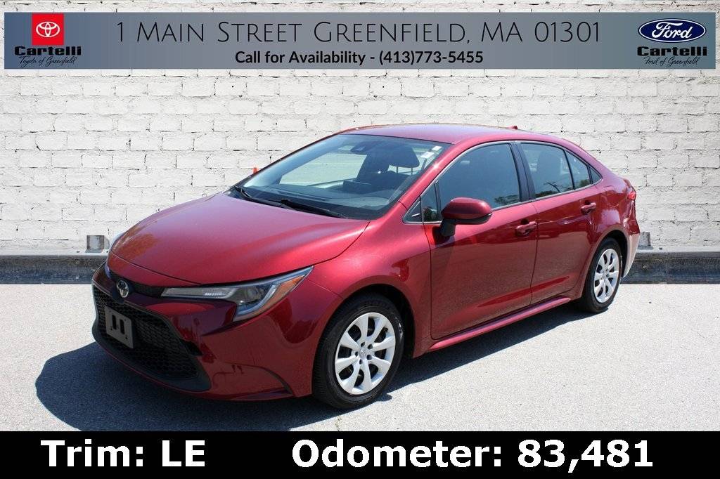 2022 Toyota Corolla LE — Sedan — 83,481 mi — Greenfield, MA
