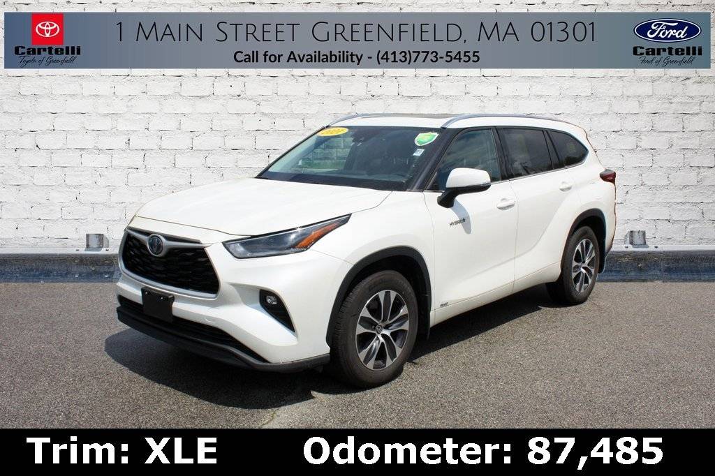 2021 Toyota Highlander Hybrid XLE — SUV — 87,485 mi — Greenfield, MA