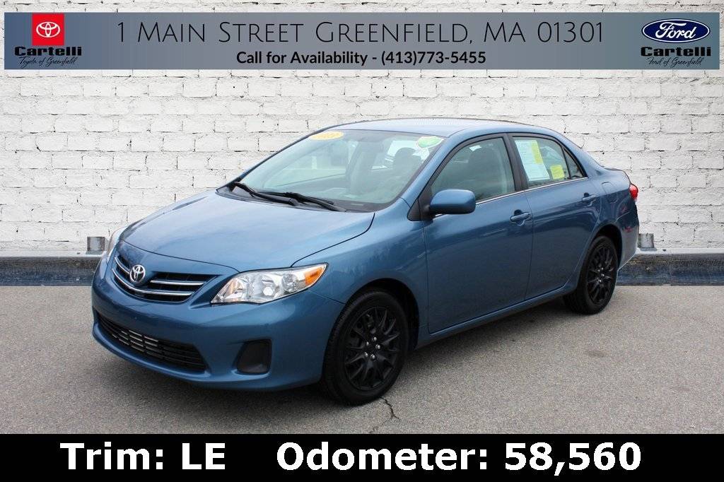 2013 Toyota Corolla LE — Sedan — 58,560 mi — Greenfield, MA