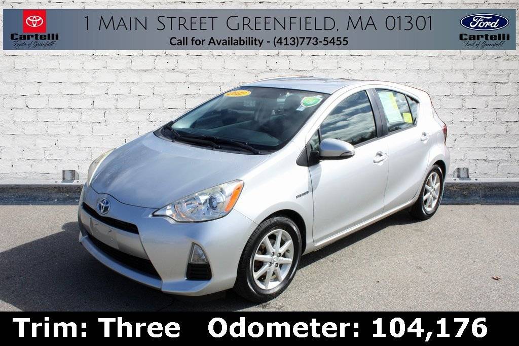 2012 Toyota Prius c Two — Hatchback — 104,176 mi — Greenfield, MA