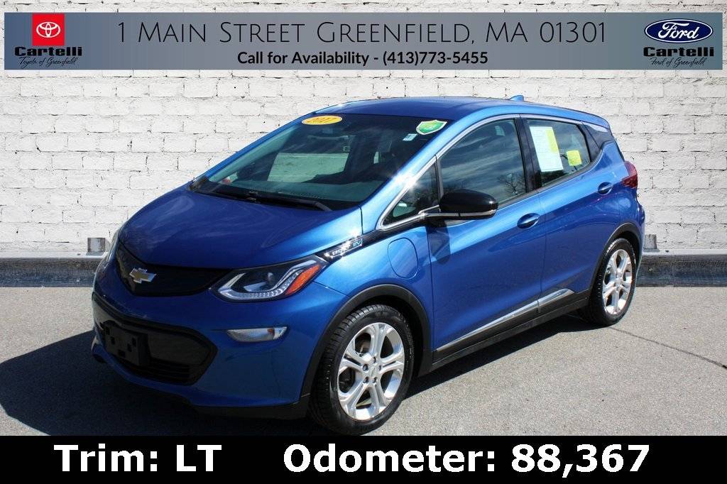 2017 Chevrolet Bolt EV LT — Hatchback — 88,367 mi — Greenfield, MA