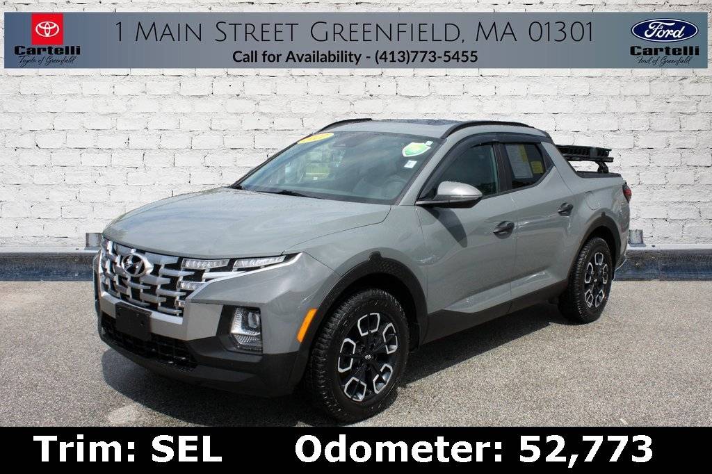 2022 Hyundai Santa Cruz SEL — Pickup Truck — 52,773 mi — Greenfield, MA
