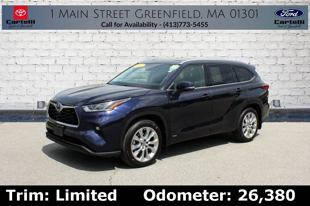 2022 Toyota Highlander Hybrid Limited — SUV — 26,380 mi — Greenfield, MA