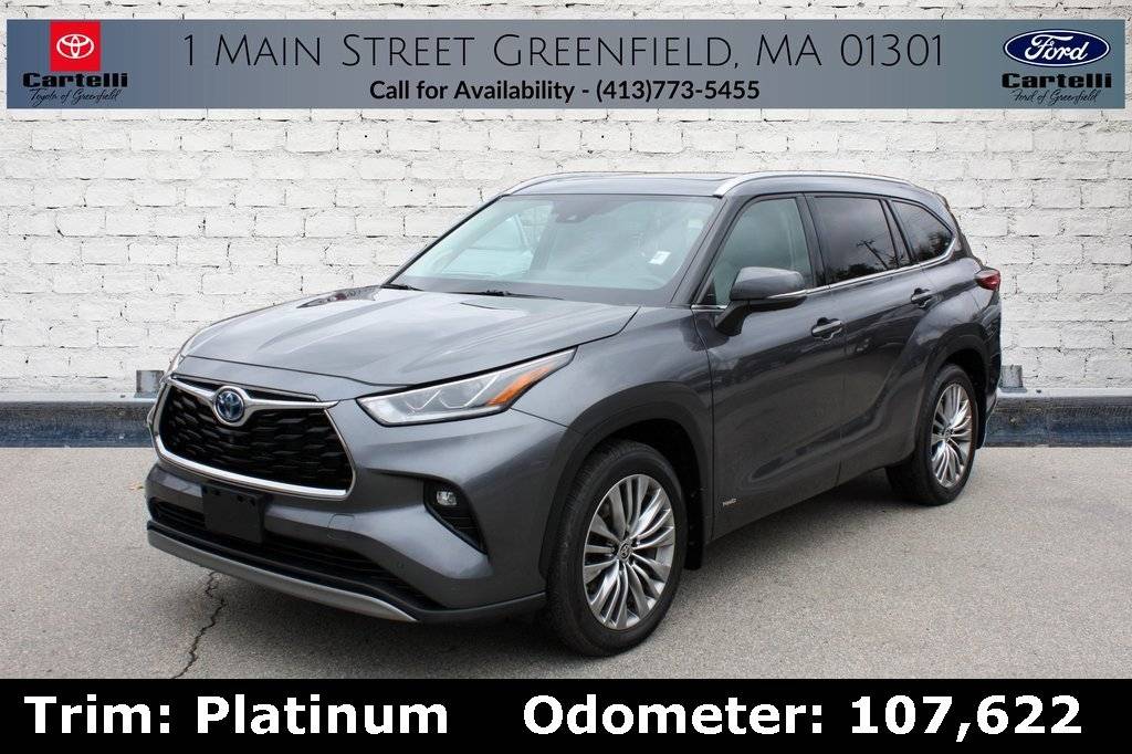 2022 Toyota Highlander Hybrid Platinum — SUV — 107,622 mi — Greenfield, MA