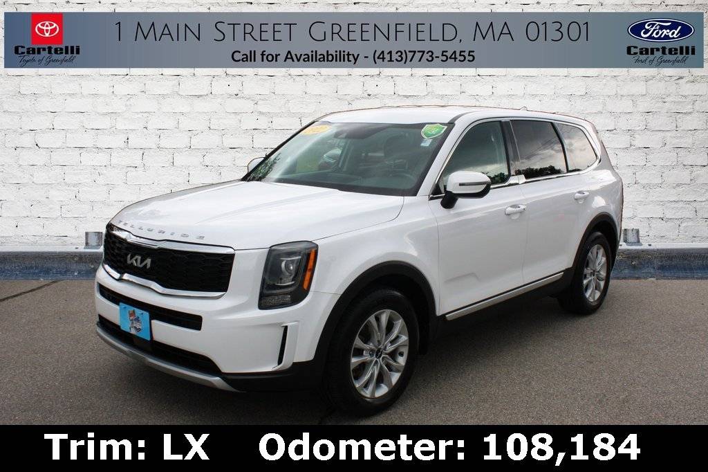 2022 Kia Telluride LX — SUV — 108,184 mi — Greenfield, MA