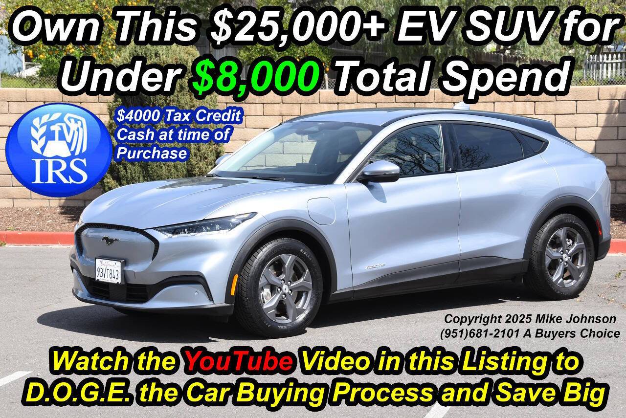 2022 Ford Mustang Mach-E Select — SUV — 57,633 mi — Riverside, CA