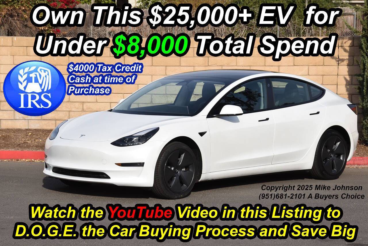 2022 Tesla Model 3 Standard Range Plus — Sedan — 30,027 mi — Riverside, CA