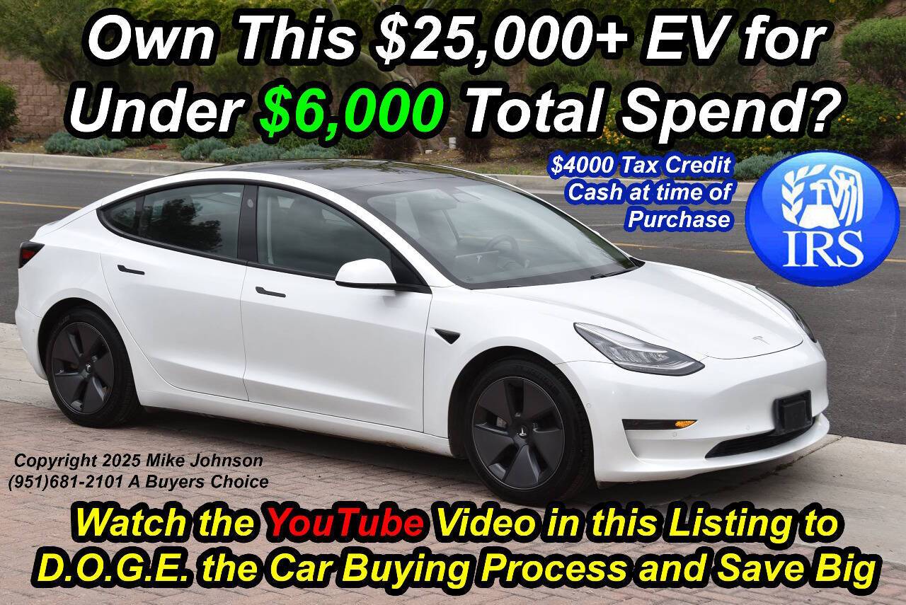 2022 Tesla Model 3 Standard Range Plus — Sedan — 25,108 mi — Riverside, CA