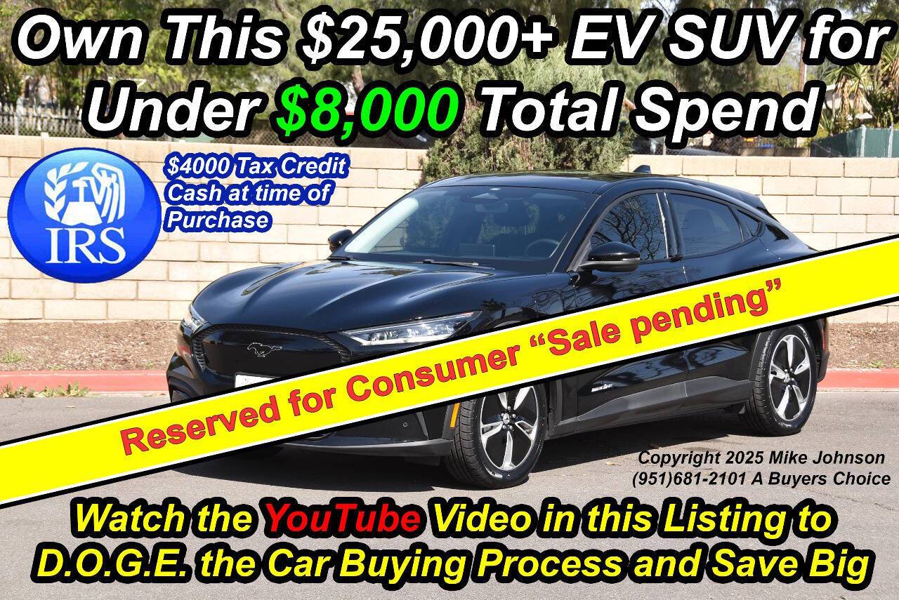 2021 Ford Mustang Mach-E Select — SUV — 52,045 mi — Riverside, CA