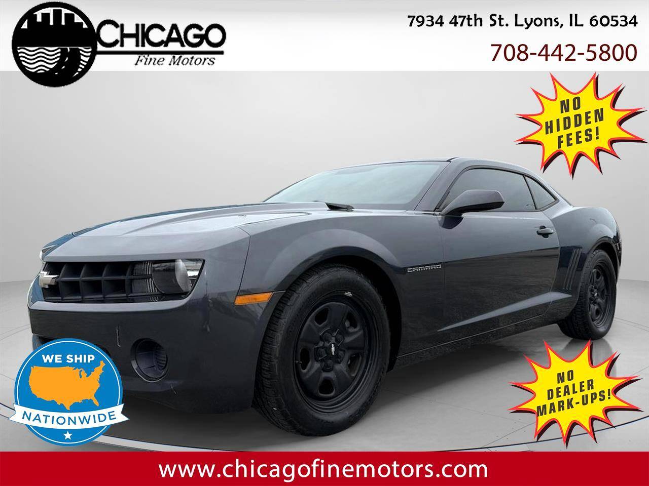 2012 Chevrolet Camaro 1LS — Coupe — 80,872 mi — McCook, IL