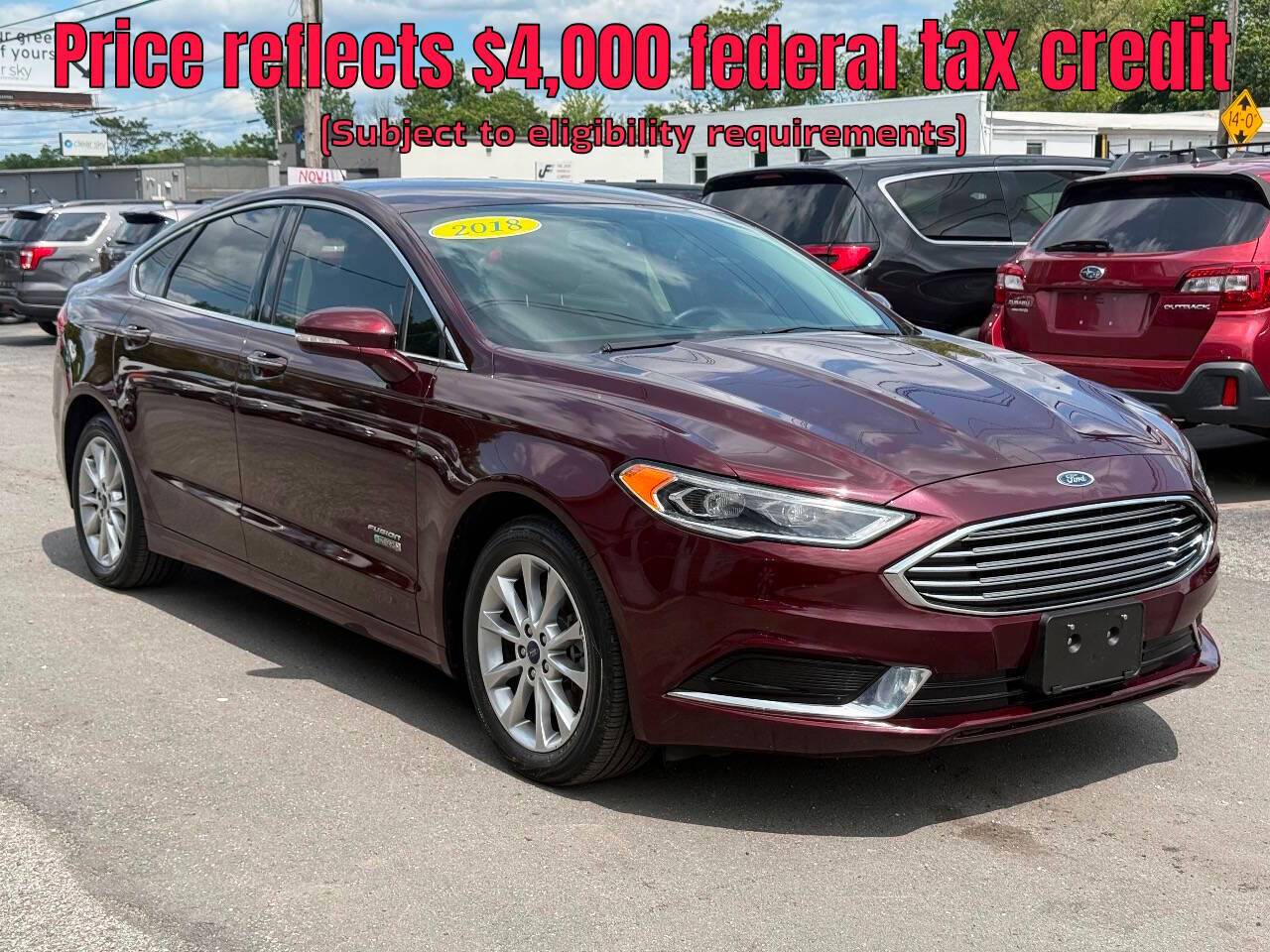 2018 Ford Fusion Energi SE — Sedan — 72,484 mi — Worcester, MA