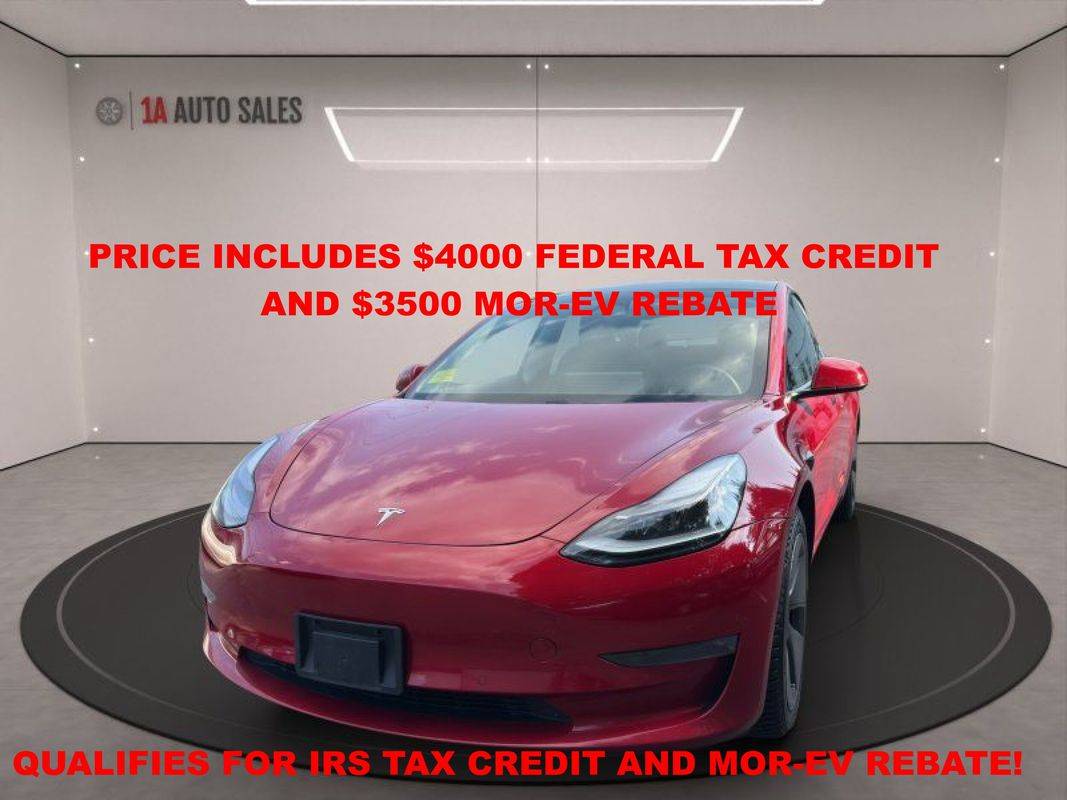 2021 Tesla Model 3 Long Range — Sedan — 72,982 mi — Walpole, MA