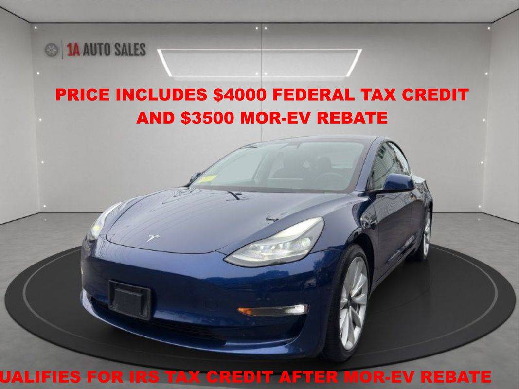 2021 Tesla Model 3 Long Range — Sedan — 56,586 mi — Walpole, MA