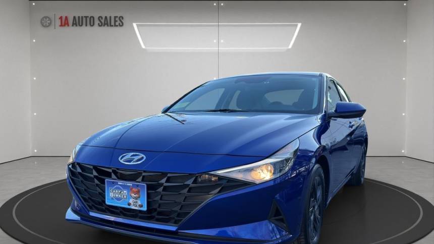 2022 Hyundai Elantra Hybrid Blue — Sedan — 28,855 mi — Walpole, MA