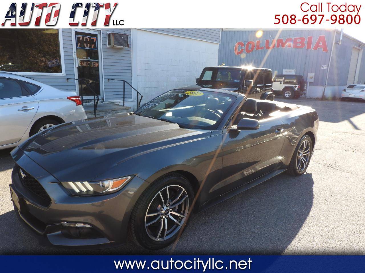 2017 Ford Mustang EcoBoost Premium — Convertible — 75,508 mi — Bridgewater, MA
