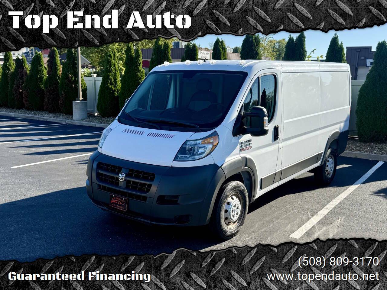 2017 Ram ProMaster Cargo Van 1500 — Cargo Van — 68,279 mi — North Attleborough, MA