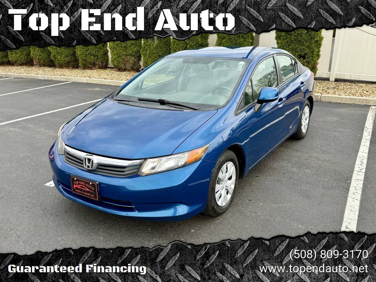 2012 Honda Civic LX — Sedan — 114,618 mi — North Attleborough, MA